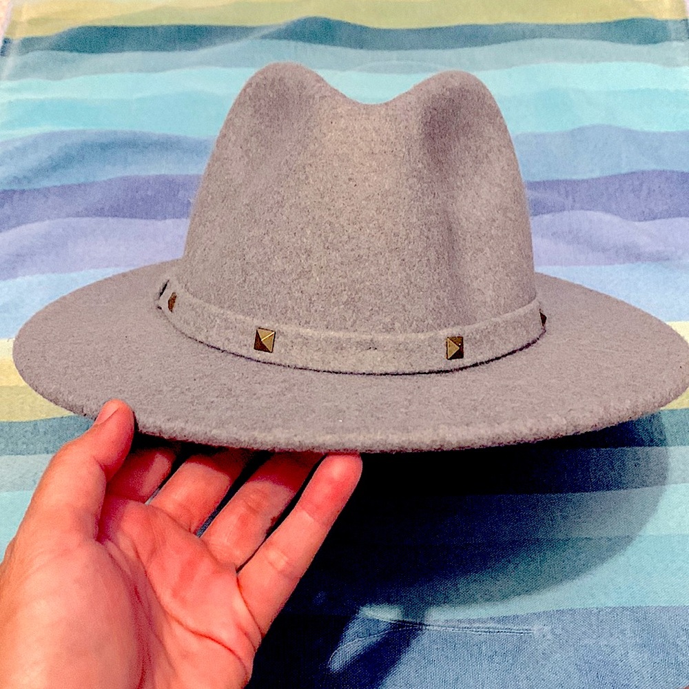 Gray Felt BOHO Hat